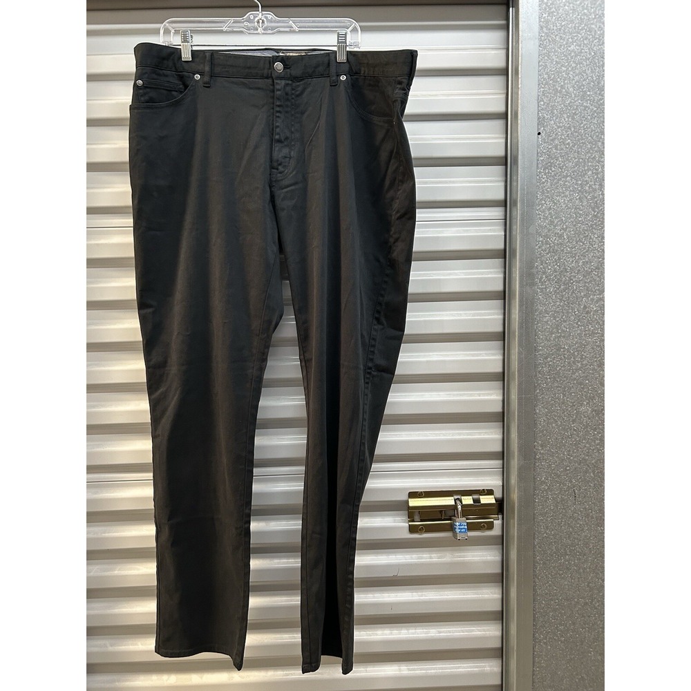 NWT Peter Millar Golf Pants Crown Ultimate Sateen 40 x 34 Black Modal